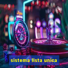 sistema lista unica